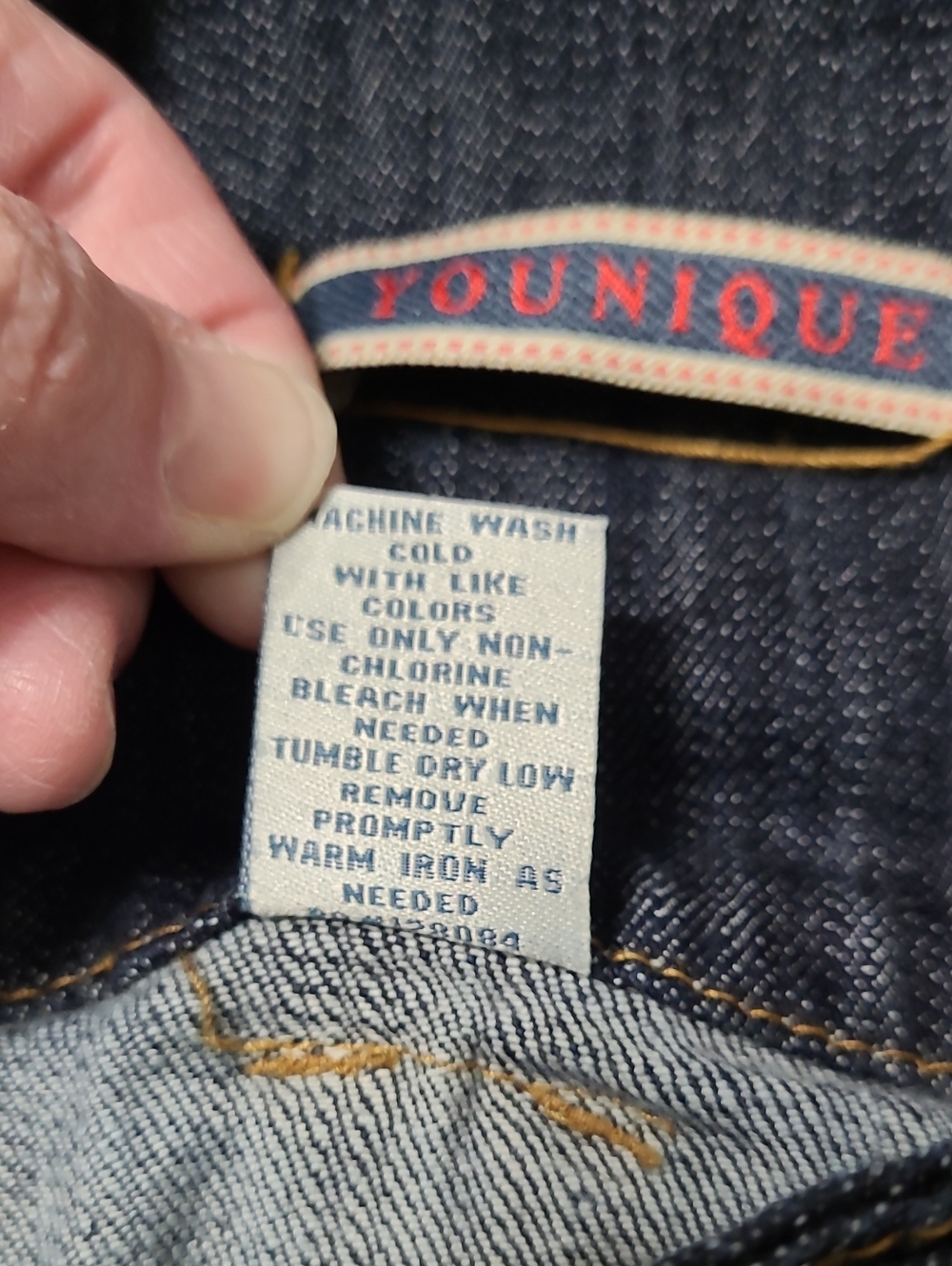 VINTAGE Younique High-Waist Wide Leg Y2K Jeans with Gold Button Detail size 9 - Picture 7 of 11